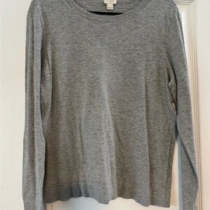 J. Crew Factory Gray Crew Neck Sweater